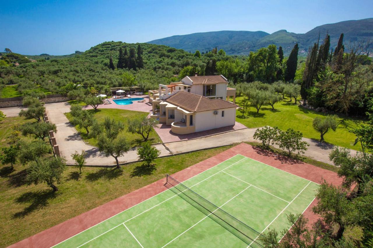 Astarte Villas - Istar Villa With Tennis Court Makhairádhon Exterior foto